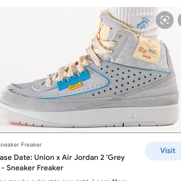 Brand new Jordan x Union Air Jordan 2 “grey fog” - Picture 3 of 3